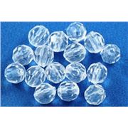 Plastic Hex Clear Transparent 8mm - Minimum 8g