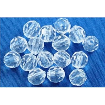 Plastic Hex Clear Transparent 8mm - Minimum 8g