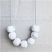 Resin Round Beads Grey Marble 15mm each