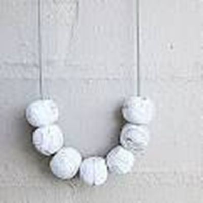 Resin Round Beads Grey Marble 15mm each