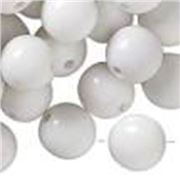 Resin Round Beads White 15mm each