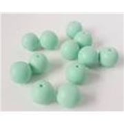 Resin Round Beads Light Blue 15mm each