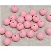 Resin Round Beads Pale Pink 15mm each