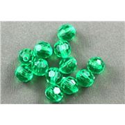 Plastic Hex Dark Green Transparent 8mm - Minimum 8g