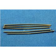 Head Pins  Extra Fine Gold 50mm Bag of 50 each