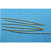 Head Pins  Extra Fine Gold 75mm Bag of 50 each