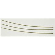 Head Pins  Extra Fine Antique Brass 75mm Bag of 50 each