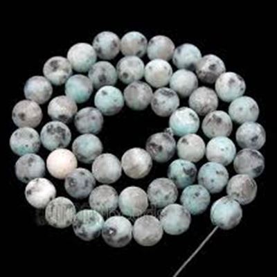 Semi Precious Strands Frosted Sesame Jasper 8mm (approx 48 beads) each