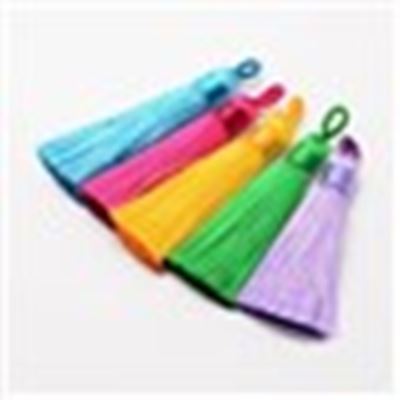 Tassel Polyester- Mixed Colours 80mm ea.