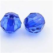 Plastic Hex Royal Transparent 8mm - Minimum 8g