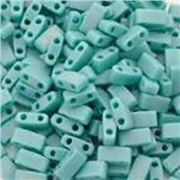 Tila 1/2 cut  Opaque Turquoise Green 5mm - Tube approx 8g