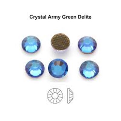 Swarovski Crystal 2088 Diamante Army Green Delite SS20 