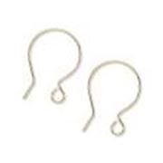 Earwire Silver Plated Brass French Hook (per pair)  ea