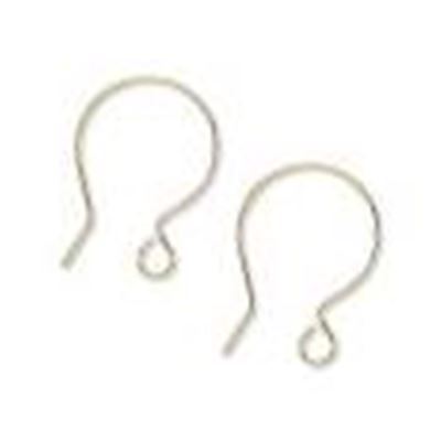 Earwire Silver Plated Brass French Hook (per pair)  ea