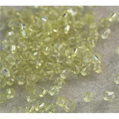 Plastic Rondell Yellow Transparent 4mm - Minimum 8g