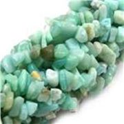 Semi Precious Strand Amazonite Chips ea