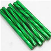 Bugle Twist Emerald Silver Lined 25mm - Minimum 12g