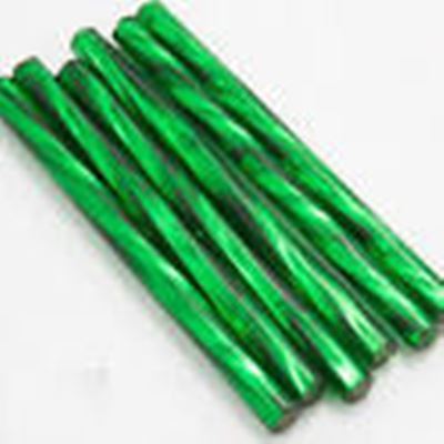 Bugle Twist Emerald Silver Lined 25mm - Minimum 12g