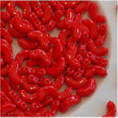 Arcos 5 x 10mm Opaque Coral Red per gram 5 Gram Min