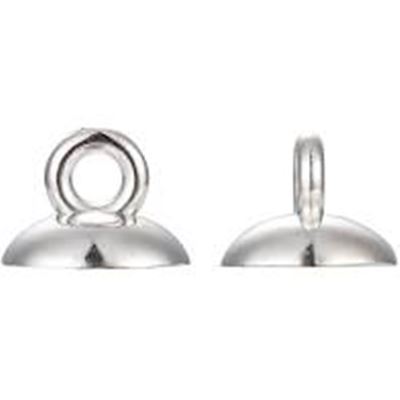 Bell Cap Silver 7mm Glue On each