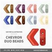 Chevron Duo Beads