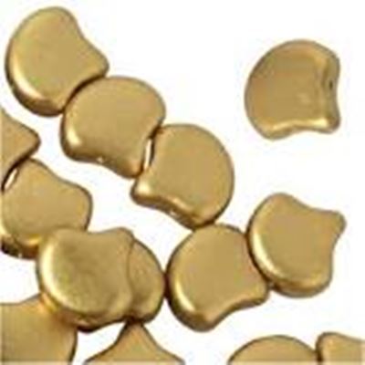 Matubo Ginko Duo 7.5x7.5mm Bronze Pale Gold Tube approx 23g each