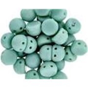 Czechmate Cabochon 7mm Opaque Turquoise 2 Hole each