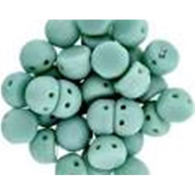 Czechmate Cabochon 7mm Opaque Turquoise 2 Hole each
