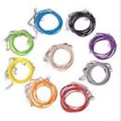 Waxed Cotton Cord  Necklace 2mm Cord Assorted 48cm ea.