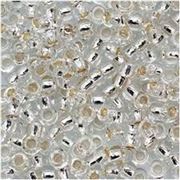 Toho Seed Bead Crystal Silver Lined 15/0 - Minimum 5g