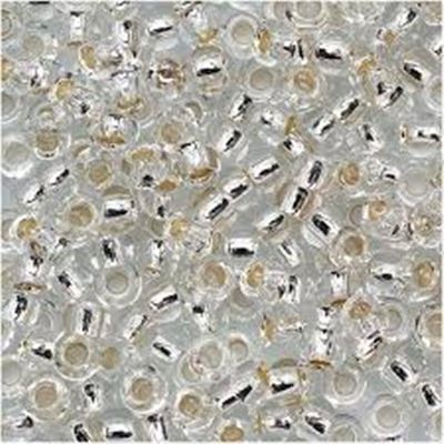 Toho Seed Bead Crystal Silver Lined 15/0 - Minimum 5g