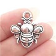 Charm Bee Antique Silver  21.5x19mm ea