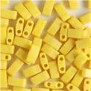 Tila 1/2 cut Matte Opaque Yellow AB 5mm - Tube approx 8g