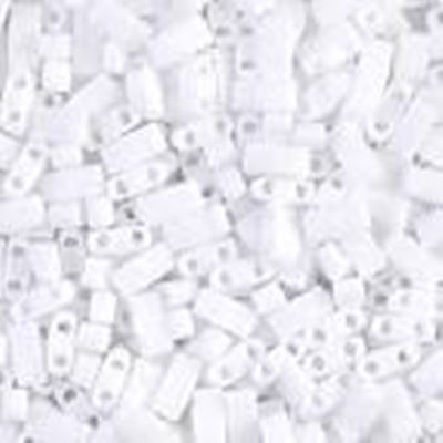 Tila 1/2 cut Opaque White 5mm - Tube approx 8g
