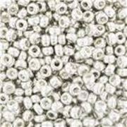 Seed Bead Galvanised Silver 9/0 - Minimum 10g