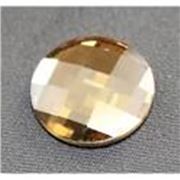 Swarovski Crystal 2035 Chessboard Circle Golden Shadow 10mm each