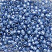 Toho Seed Bead Silver Lined Milky Montana 15/0 - Minimum 5g