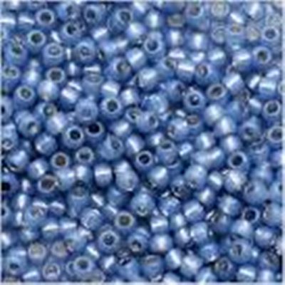 Toho Seed Bead Silver Lined Milky Montana 15/0 - Minimum 5g