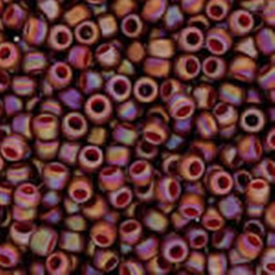 Toho Seed Bead Semi-Glazed Rainbow Burnt Orange 8/0 - Minimum 8g