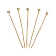 Head Pins  Thick with Ball Head Rose Gold 30mm ea