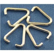 Jump Ring 8mm Triangle Silver  ea