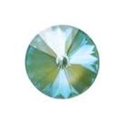 Swarovski Crystal 1122  Pointy Back Rivoli Silky Sage DeLite 12mm 