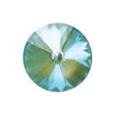 Swarovski Crystal 1122  Pointy Back Rivoli Silky Sage DeLite 12mm 