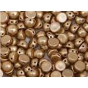 Czechmate Cabochon 7mm Matte Metallic Flax 2 Hole each