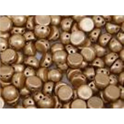 Czechmate Cabochon 7mm Matte Metallic Flax 2 Hole each