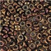 Demi Round 3x1.3mm Size 8 Gold Violet Metallic Tube Approx 7.5 grams
