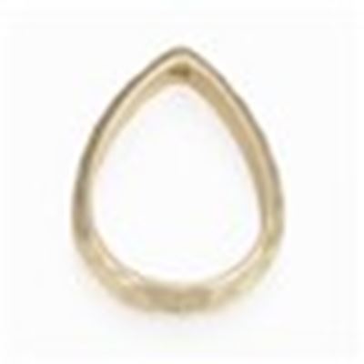 Bead Frame 23x18x4.5mm Matte Gold  ea