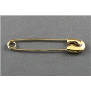 Safety Pin  Ornamental Silver 60mm ea