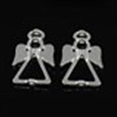 Angel Bead Frames 26x19x4mm Silver ea.