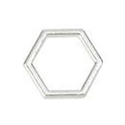 Connectors Honeycomb Antique Silver 23x20mm ea.